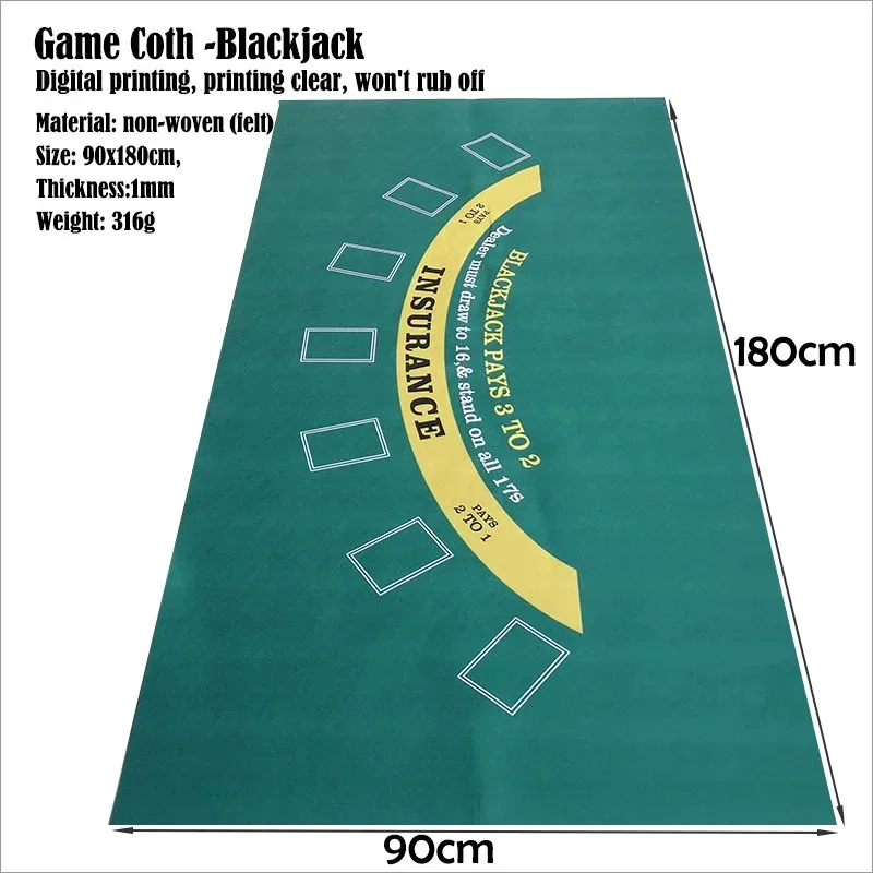 Gaming Accessories - Tovaglia per fiches da poker 180x90