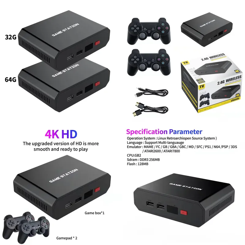 Gaming Accessories - Console di Gioco M8plus HD con
