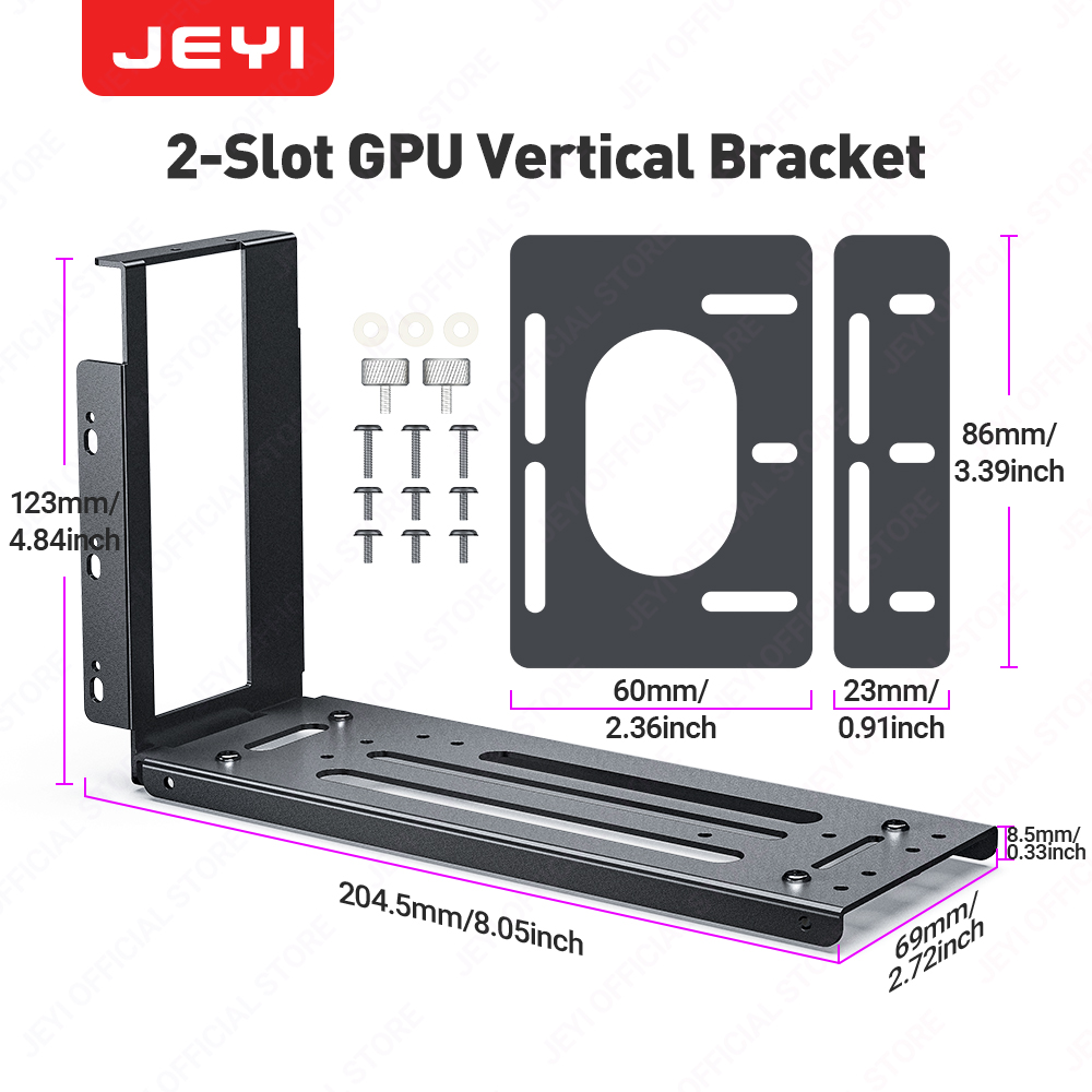 Vertical Gpu Bracket - Staffa di montaggio per scheda grafica