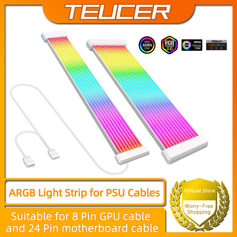 Vertical Gpu Bracket - Striscia luminosa RGB per PC adatta