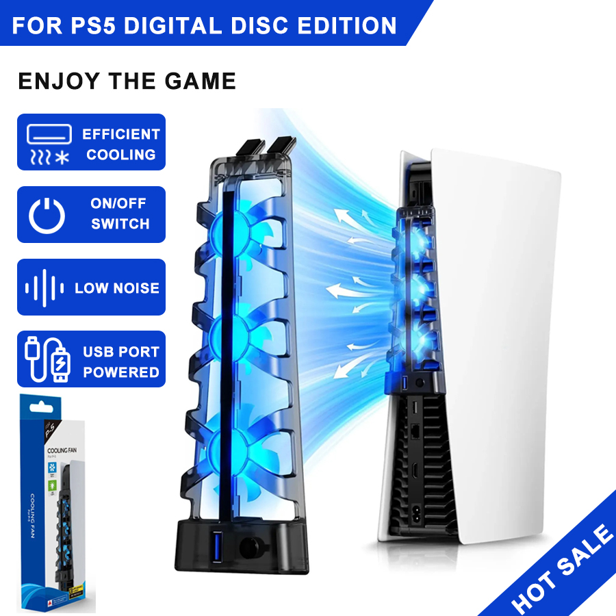 Gaming Accessories Playstation - Ventola di Raffreddamento con Luce LED