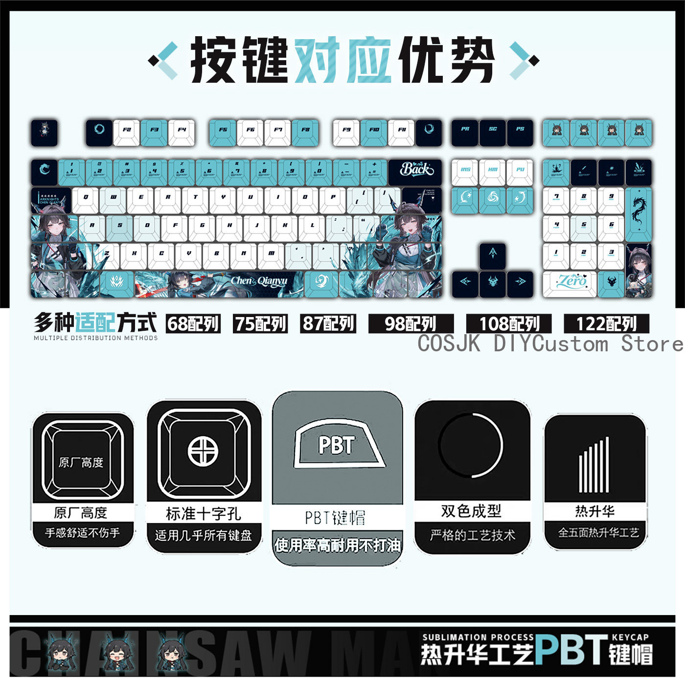 Set di 122 Tasti Anime Chen Qi - Gaming Accessories recensione e prezzo