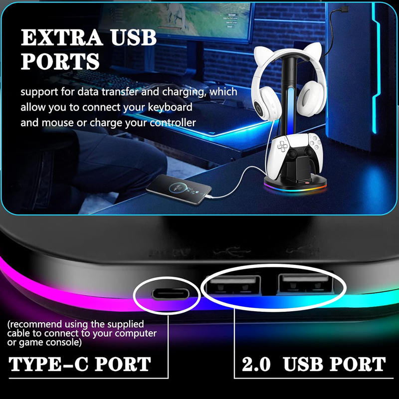Stazione di ricarica del contr - Headset Stand Rgb recensione e prezzo